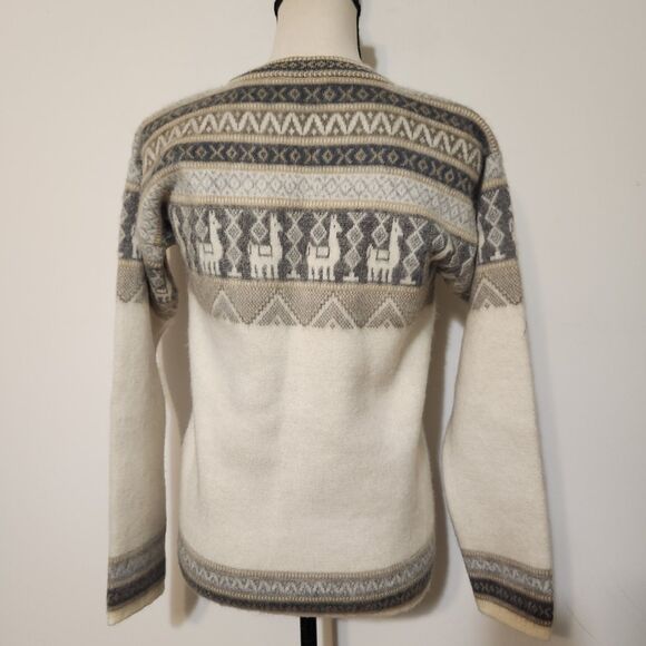 Aly Marka Alpaca Wool Fuzzy Sweater Women's M - Picture 7 of 9